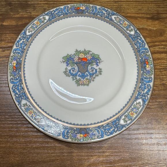 Lenox Other - Lenox Autumn Porcelain Butter‎ Plates 6.5 Inch Set of 4 Gold Trim Raised Enamel